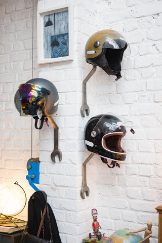 displaying motorcycle helmets garahe Motorcycle Helmet Storage |Display |Rack – Those Once Loyal